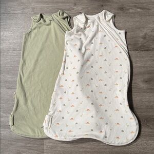 KeaBabies Soothe Sleep Sacks — Green Dinosaur